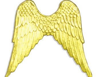 Angel wings made of Dresden cardboard, set of 4