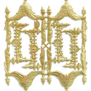 Verzierungen Altar Sortiment aus Dresdner Pappe 8er Set