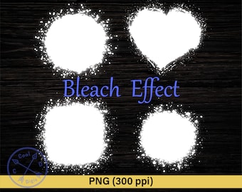 Bleach Effekt Bundle PNG - Bleached Design Sublimation Hintergrund, Digitaler Download, Bleached Effekt Patches, Bleach Overlay PNG