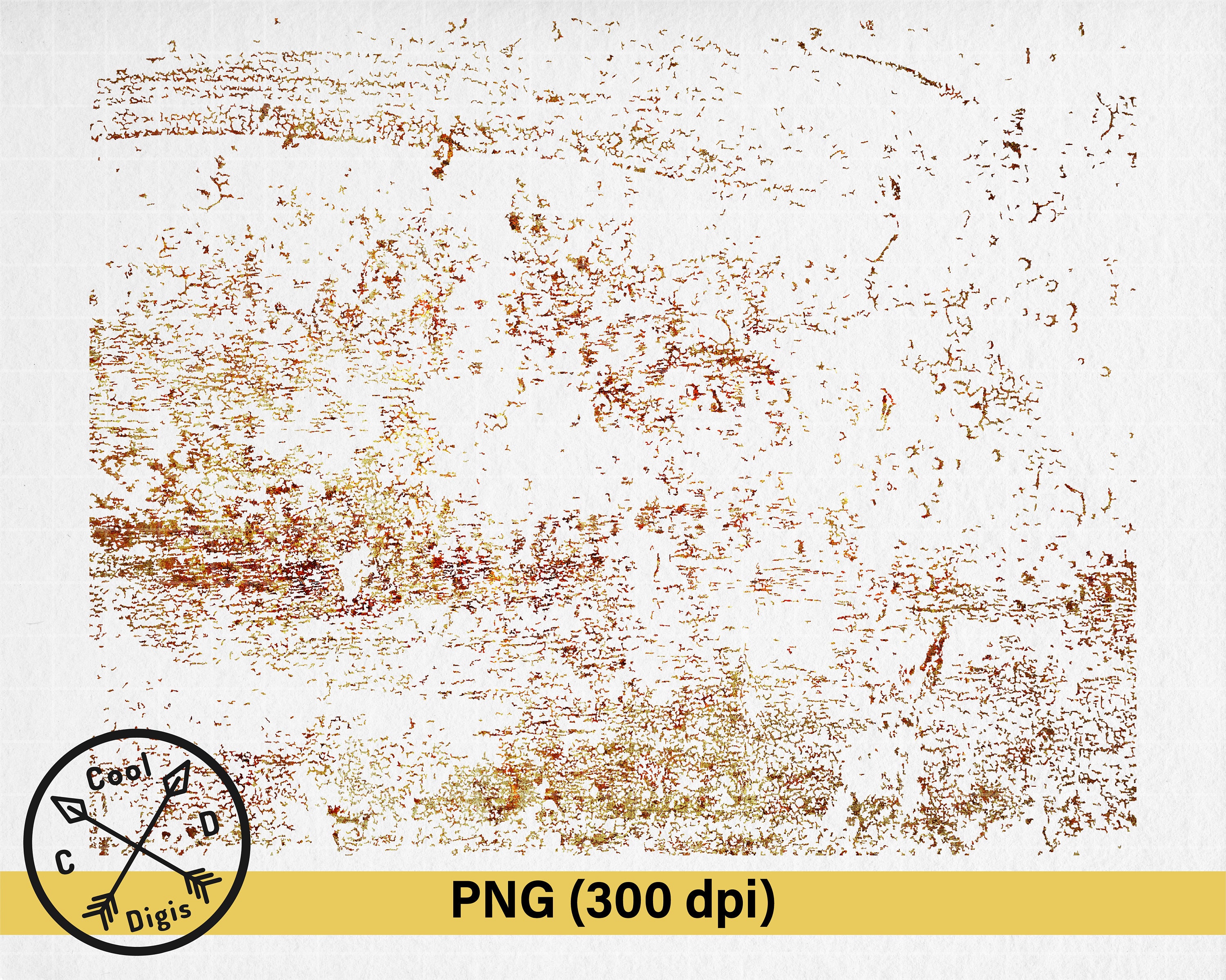 Grunge Light Brown Rusty Texture Digital Download, Rust Texture PNG - Overlay Effect, Scratched Effect Aged Texture,Grunge Transparent PNG