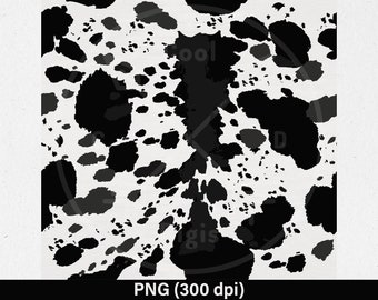 ★DAKS★ LOUIS DD Black DD Logo Pattern Cowhide Multi-Type C Cowhide Print PNG Cow Print Digital Sublimate Download