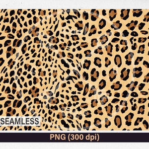 Seamless leopard print Digital Sublimate Download, Leopard print PNG Seamless cheetah Background leopard seamless pattern Animal print PNG