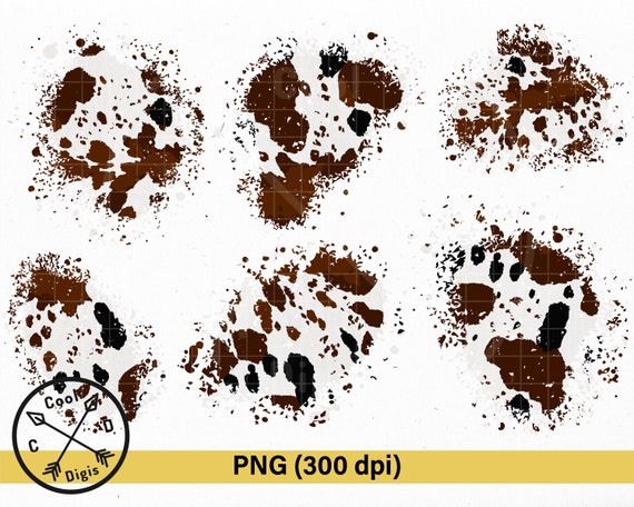 Cow Patches PNG - Bleached Shirt Sublimation Patches, Distressed Bleach  Sublimation Patches PNG