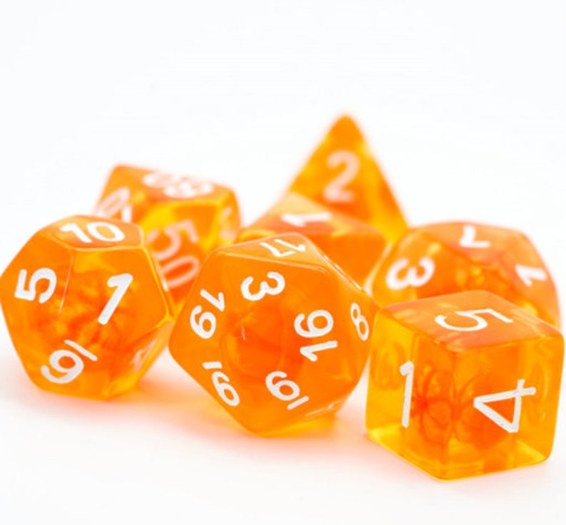 Satsuma Dice Polyhedral DnD Dice, Perfect for TTRPG image 4