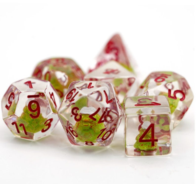 Christmas Tree Dice Polyhedral Dnd Dice, Perfect for TTRPG Etsy