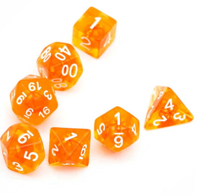 Satsuma Dice Polyhedral DnD Dice, Perfect for TTRPG image 5