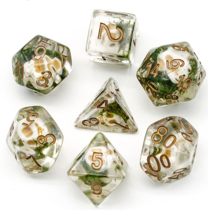 Skull Dice Polyhedral DnD Dice Perfect for TTRPG Dungeons Etsy