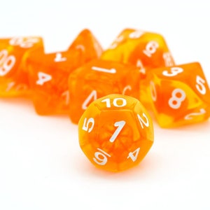 Satsuma Dice Polyhedral DnD Dice, Perfect for TTRPG image 6