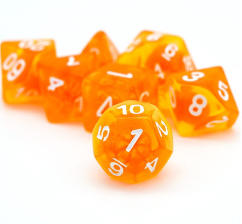 Satsuma Dice Polyhedral DnD Dice, Perfect for TTRPG image 6