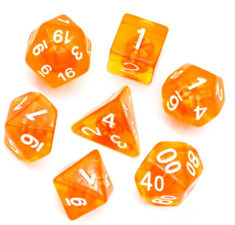 Satsuma Dice Polyhedral DnD Dice, Perfect for TTRPG image 2