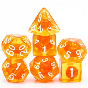 Satsuma Dice Polyhedral DnD Dice, Perfect for TTRPG image 1