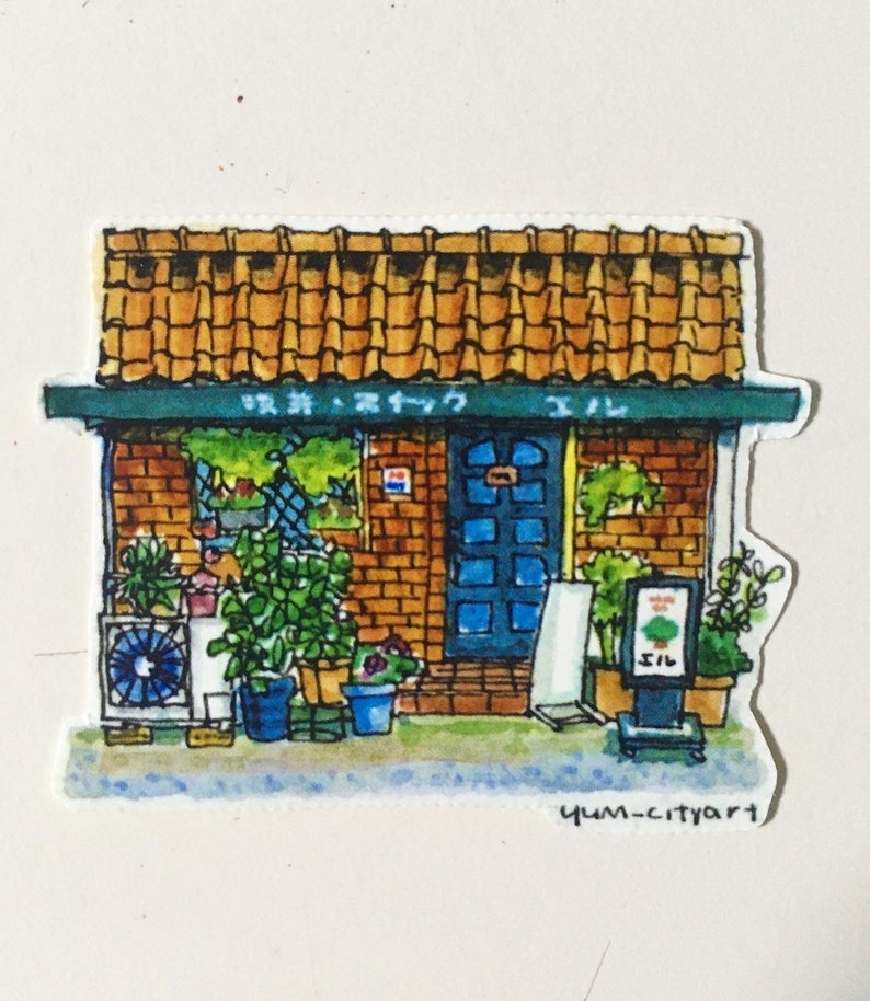 Japanese Storefront Sticker STICKERS 3 Japanese Storefront - Etsy