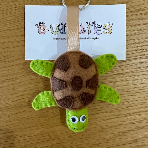 Turtle Felt Keyring