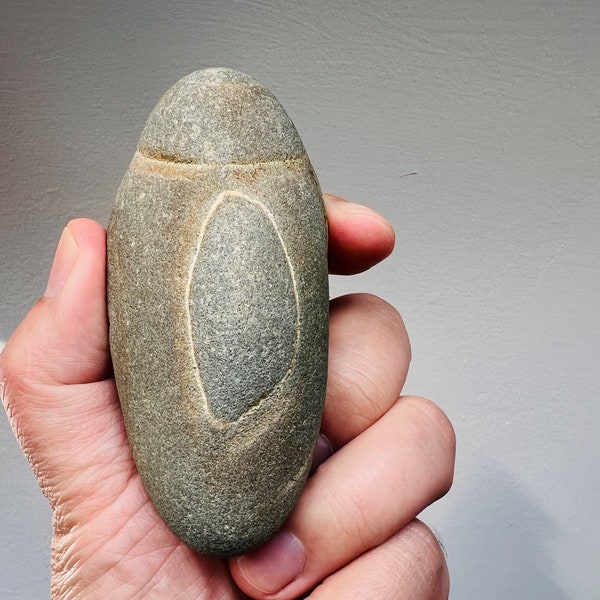 Very Rare Irish Wishing Stone/Ancient Stone Tool/Natural Striped Rock/Spiritual Gift/Meditation stone/Unique Stone/Special Rock/Witch Stone