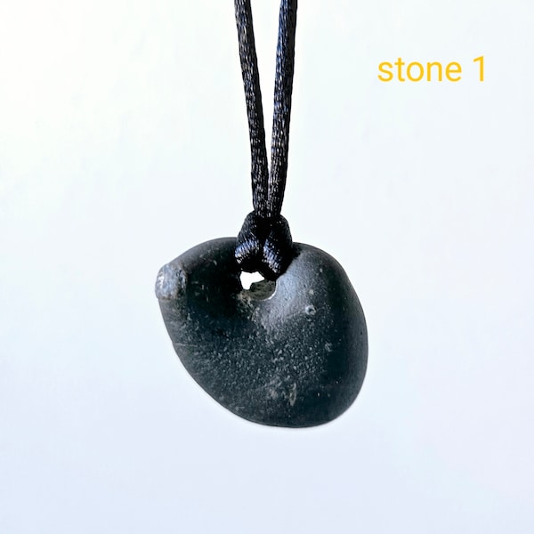 1 - 3 Premium Celtic Hag Stone Necklaces From Ireland - Irish Hag Stone Necklace, Witch Necklace, Adder Stone, Witch Stone, Pagan - 99