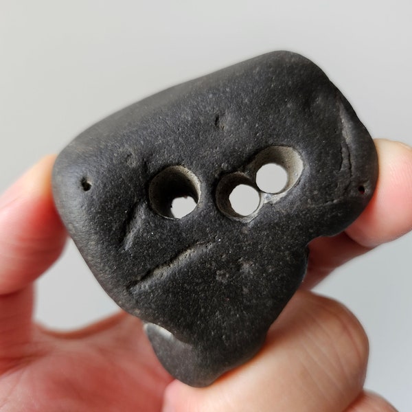 Rare Celtic Hag Stone From The Most Northern Point of Ireland - Ancient Celtic Hag Stone, Holey Stone, Adder Stone, Witch Stone, amulet -21