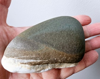 A Master Piece of Celtic Wishing Stone With 3 Colors From Ireland - Celtic Wishing Stone/Zen Stone/Rare Stone/Natural Striped Rock