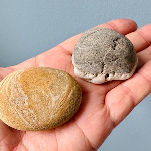 2 Unique Irish Wishing Stones - Irish Wishing Stone, Natural Stripped Pebbles, Rare pebbles, Zen Stone, Genuine Pebbles,Spiritual Gift 46