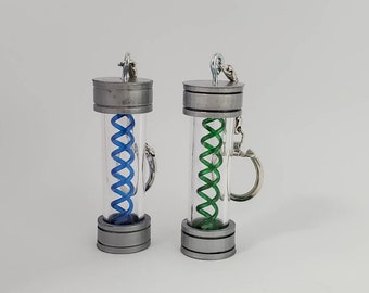 バイオハザード風Tウイルス2インチカプセルペンダントキーチェーン