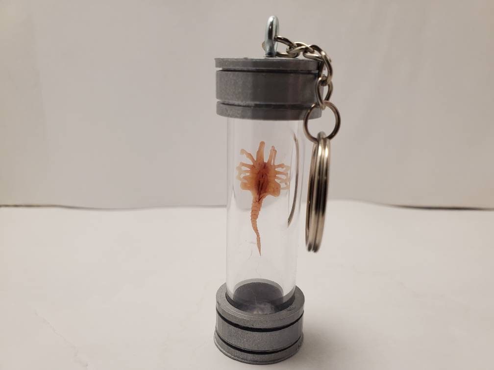 Alien Face Hugger Keychain Etsy