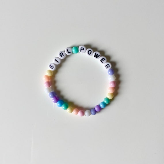Girl Power Beaded Bracelet Gift, Feminist, Girl Power, Stocking Filler,  Gift For Her, Gift for Women, Christmas Gift, Secret Santa