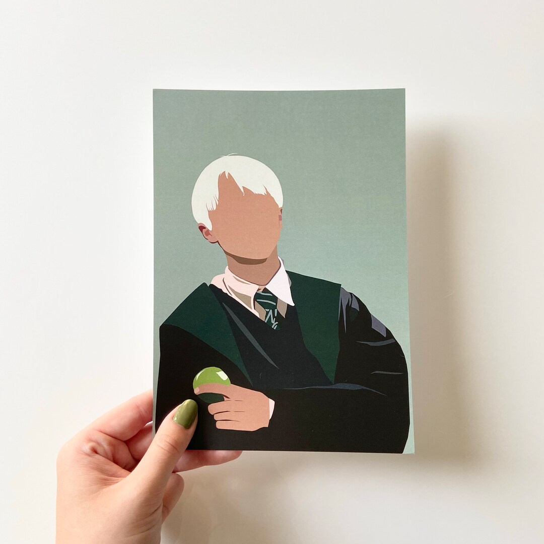 Draco Malfoy Inspired A5 Print Wall Art Harry Potter Gift - Etsy