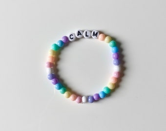 Calm Beaded Bracelet | Gift, Motivational, Thinking of You, Pick Me Up, Stocking Filler, Letterbox Gift, Gift For Her