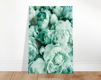 Teal Bloom Theory | Soft Teal Floral Art Print