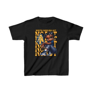 NCAT Aggies North Carolina AT Universität Kids Heavy Cotton ™ T-Shirt Bild 2