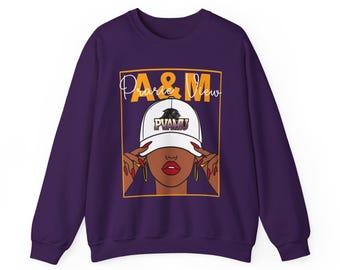 Prairie View A&M Panthers Sweatshirt, School Spirit Crewneck