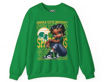 Norfolk State Spartans Betty Boop Sneakerhead Sweatshirt