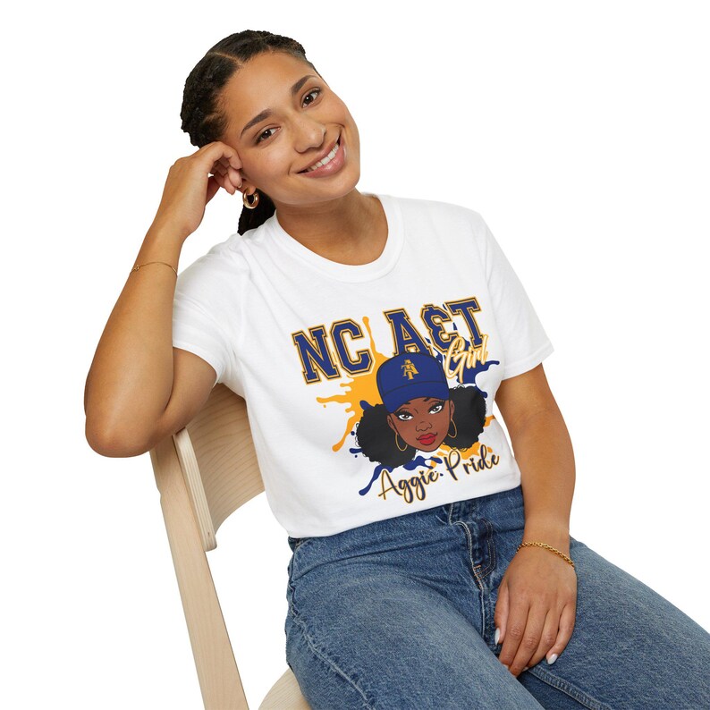 NCAT Aggies T-Shirt, HBCU Pride, North Carolina AT, Unisex Softstyle image 5