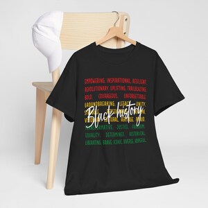 Black History Month Unisex Tee, African American Pride Shirt, Civil Rights Movement, Historical Figures Top, Black Culture Tshirt,