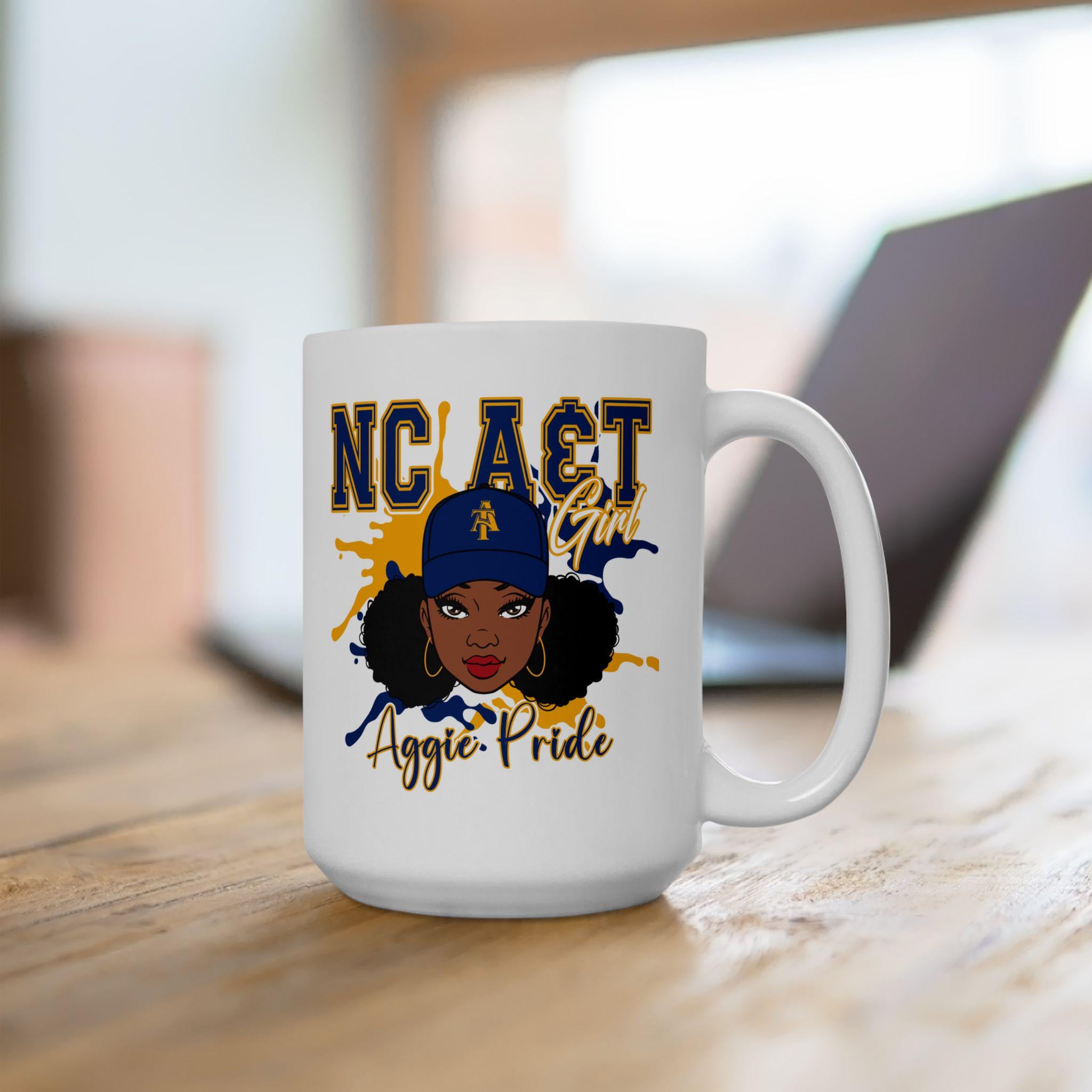 NC A&T Aggie Pride Ceramic Mug, HBCU Alumni Gift (11oz, 15oz)
