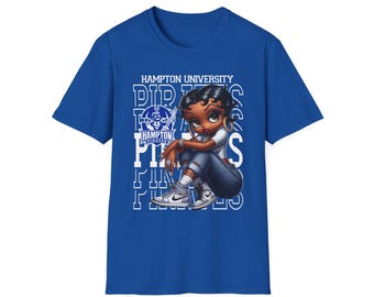 Hampton University Betty Boop Sneakerhead HBCU T-Shirt, Tee, Shirt, University Apparel, College Merch