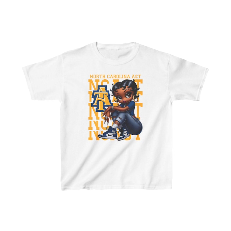 NCAT Aggies North Carolina AT Universität Kids Heavy Cotton ™ T-Shirt Bild 1