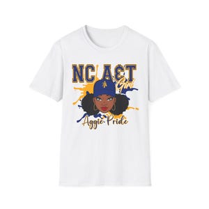 NCAT Aggies T-Shirt, HBCU Pride, North Carolina AT, Unisex Softstyle image 1