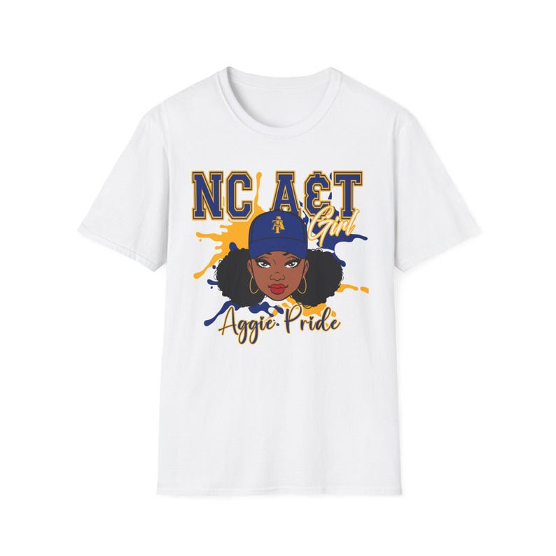 NCAT Aggies T-Shirt, HBCU Pride, North Carolina AT, Unisex Softstyle image 1