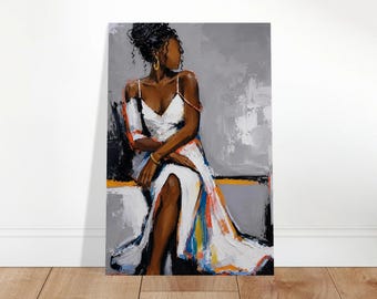 Silent Presence | Black Woman Fashion Art Print | Art by the Andersons