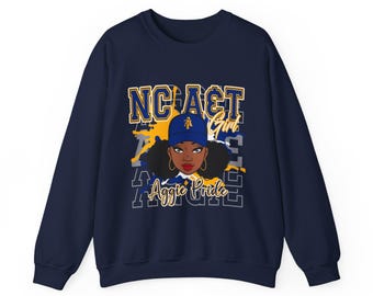 NCAT Aggies North Carolina A&T Student and Alumni Sweatshirt, College University Apparel, School Pride Gift, Athletic Team Merchandise, HBCU