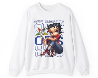 OES Betty Boop Sweatshirt, Order of the Eastern Star Crewneck