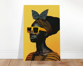 Shade Queen Black Woman Fashion Art Print | Art by the Andersons