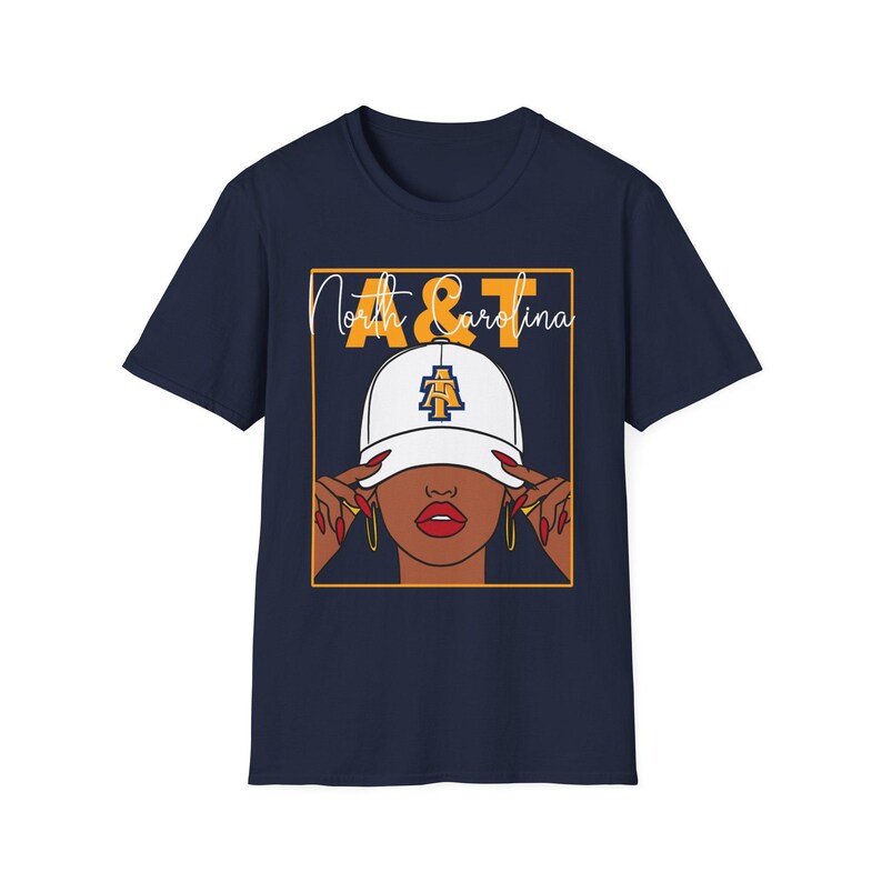 NCAT Aggies North Carolina AT Unisex Softstyle T-Shirt for College Students and Alumni, HBCU Pride Tee, Black History Month Shirt, 画像 2