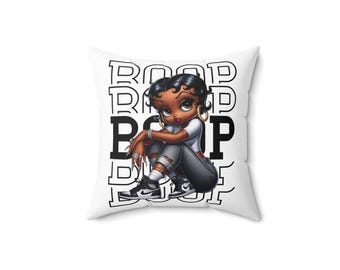 Betty Boop Pillow | Spun Polyester Square Pillow