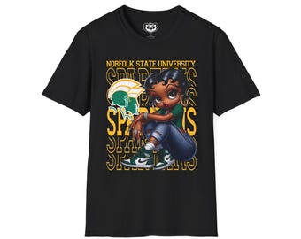 Norfolk State Spartans Betty Boop Sneakerhead T-Shirt, HBCU Apparel