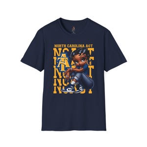 Camiseta unissex macia NCAT Aggies North Carolina AT University Sneakerhead Betty Boop imagem 1