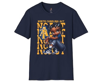Camiseta unisex Softstyle de Betty Boop de la Universidad NCAT Aggies de Carolina del Norte
