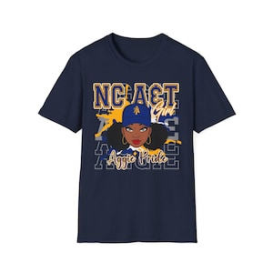 NCAT Aggies T-Shirt, HBCU Pride, North Carolina AT, Unisex Softstyle image 4