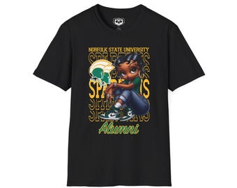 Norfolk State Spartans Betty Boop T-Shirt, Alumni Sneakerhead Tee