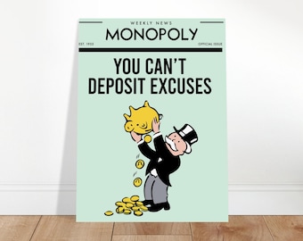 NO EXCUSES: Price of Discipline Motivational Art Print | Art by the Andersons